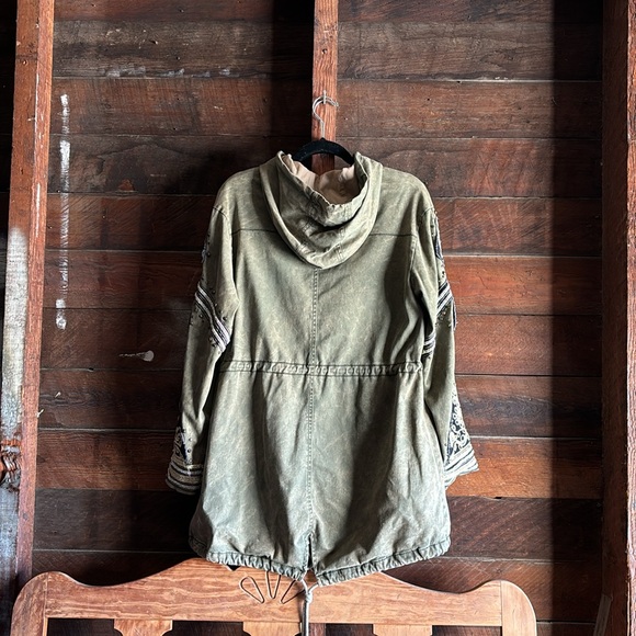 free people golden quills military parka - Picture 8 of 14